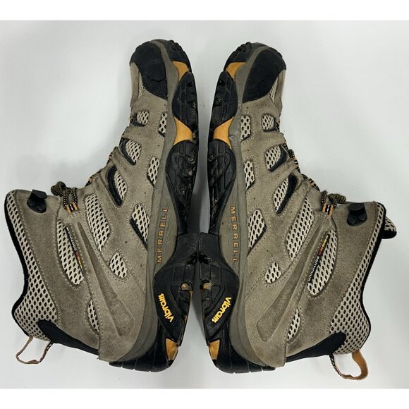 Merrell Moab Ventilator Mid Waterproof Hiking Boots Mens 11 Walnut Brown Vibram main image 5
